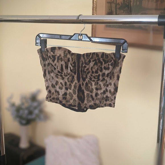Dolce & Gabbana Leopard Print Bustier - Picture 4 of 4